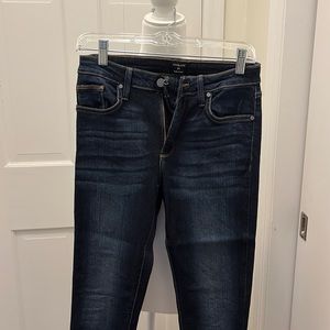 Just Black Skinny Frill Bottom Jeans Size 27